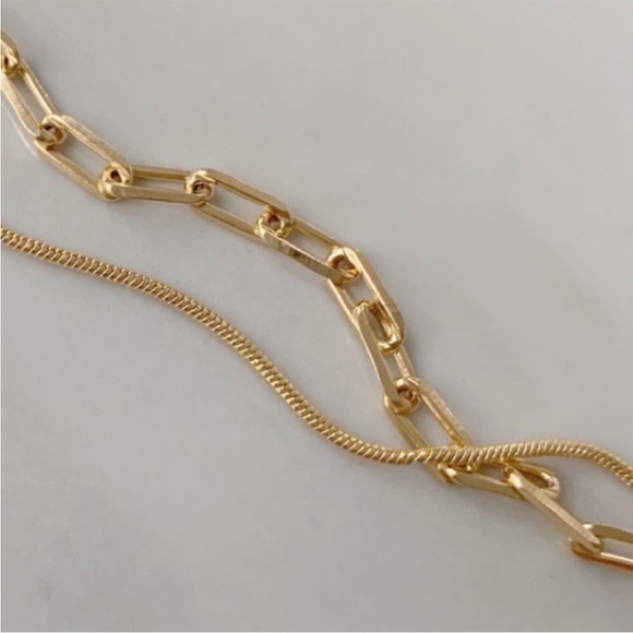 NEW • 18k Gold Filled Petite Soho Chain Paperclip 16” Necklace by 11thstreet - Picture 7 of 7